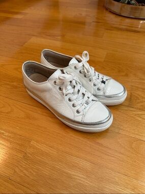 Caprice white leather sneakers